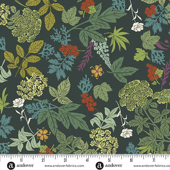 Nordic Summer 10320-B Wild Flora Deep Water