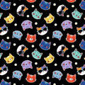 Fe-Line Frisky Black Cat Heads