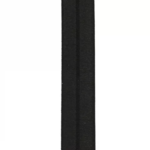 Folde-elastikk metervare sort 19 mm