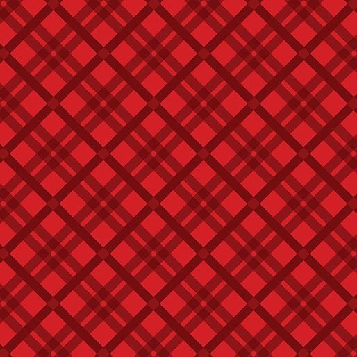 Merry Cats Tartan Red