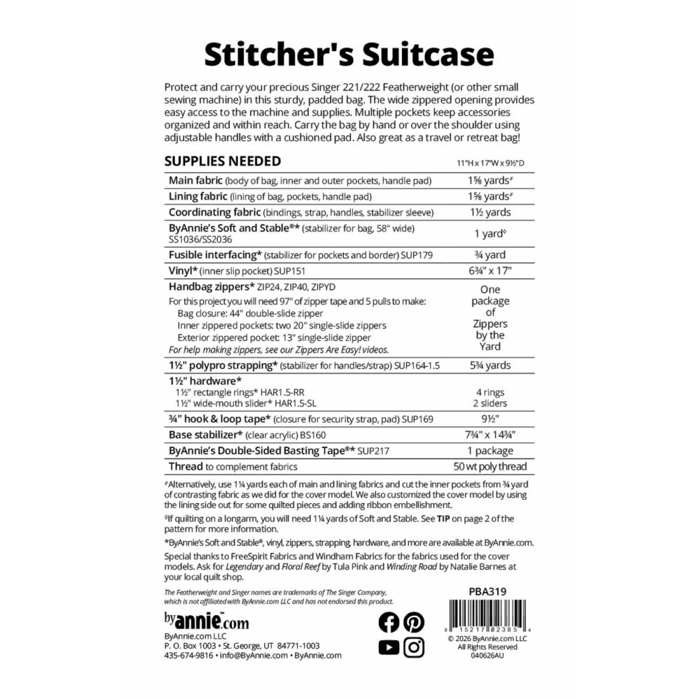 byAnnie Stitchers Suitcase