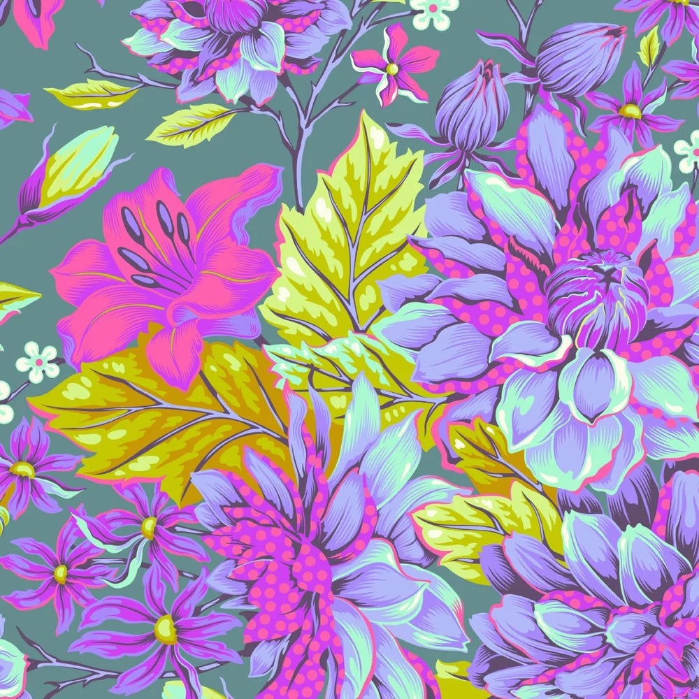 Tula Pink Hello Dahlia (satin)