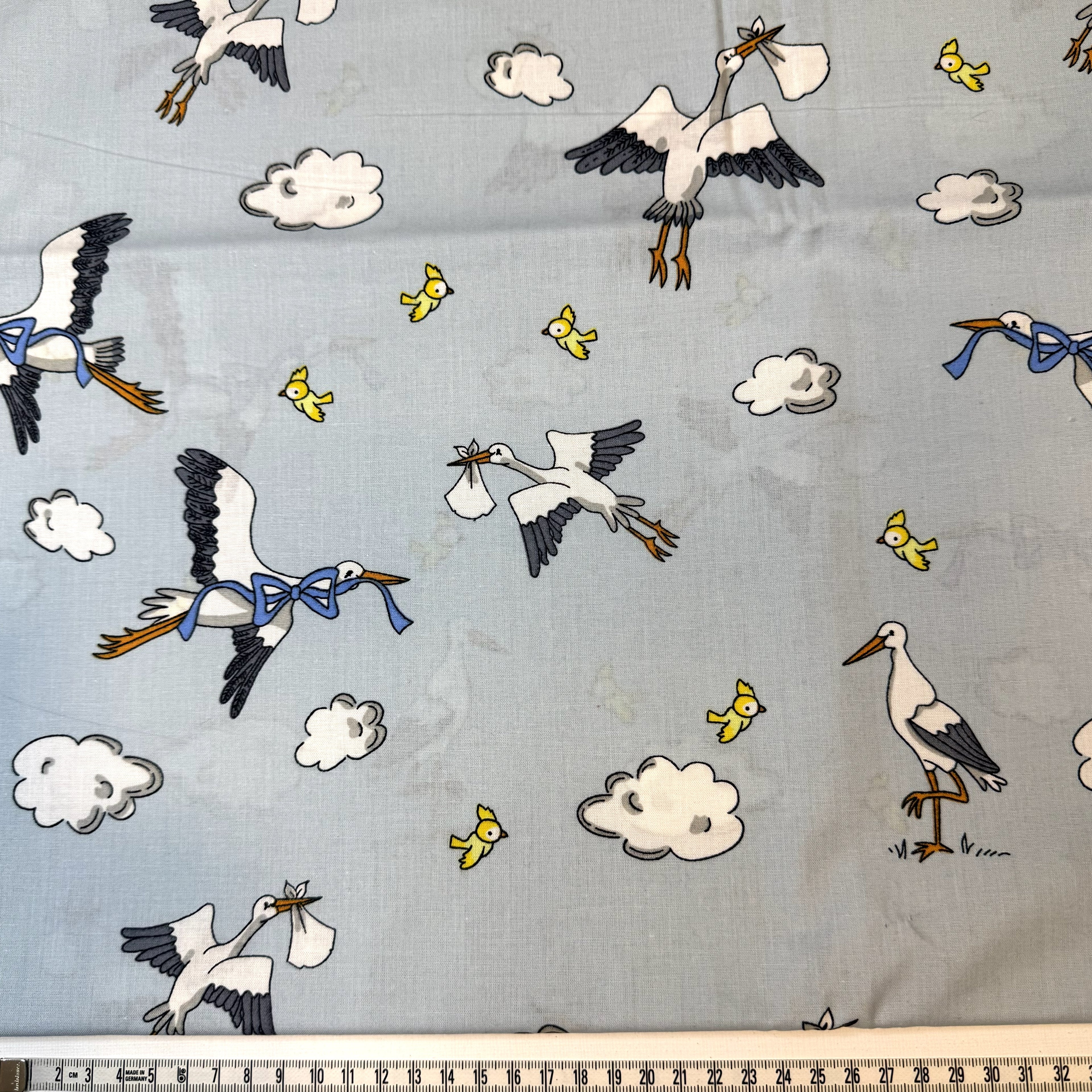 TILBUD! Baby/toddler blå m/stork