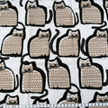 Cat canvas beige