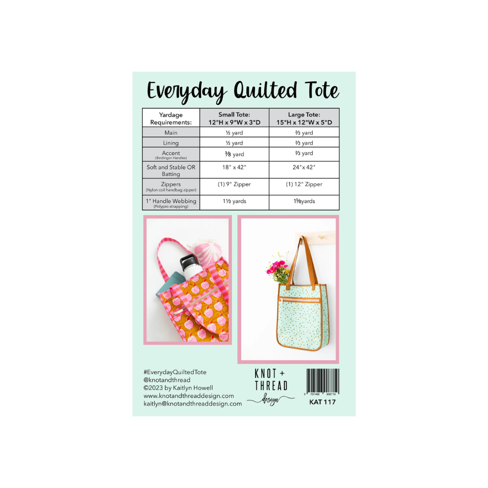 Everyday Quilted Tote