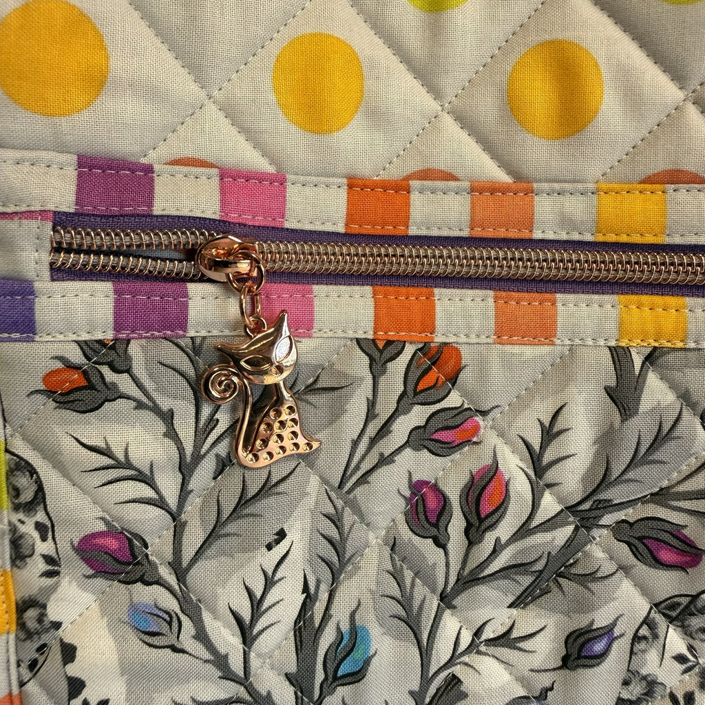 Skulderveske Tula Pink Greywork Leopard