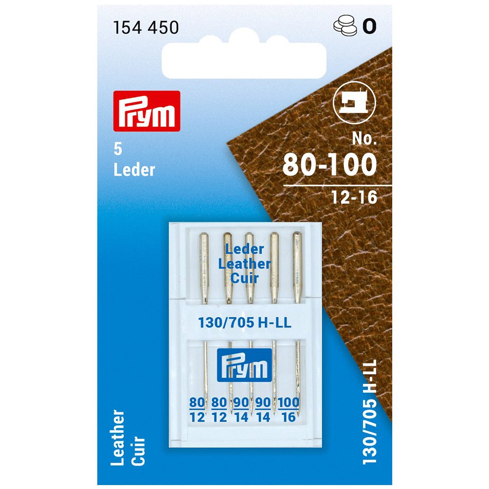Prym 152 450 symaskin-nåler lær 80-100
