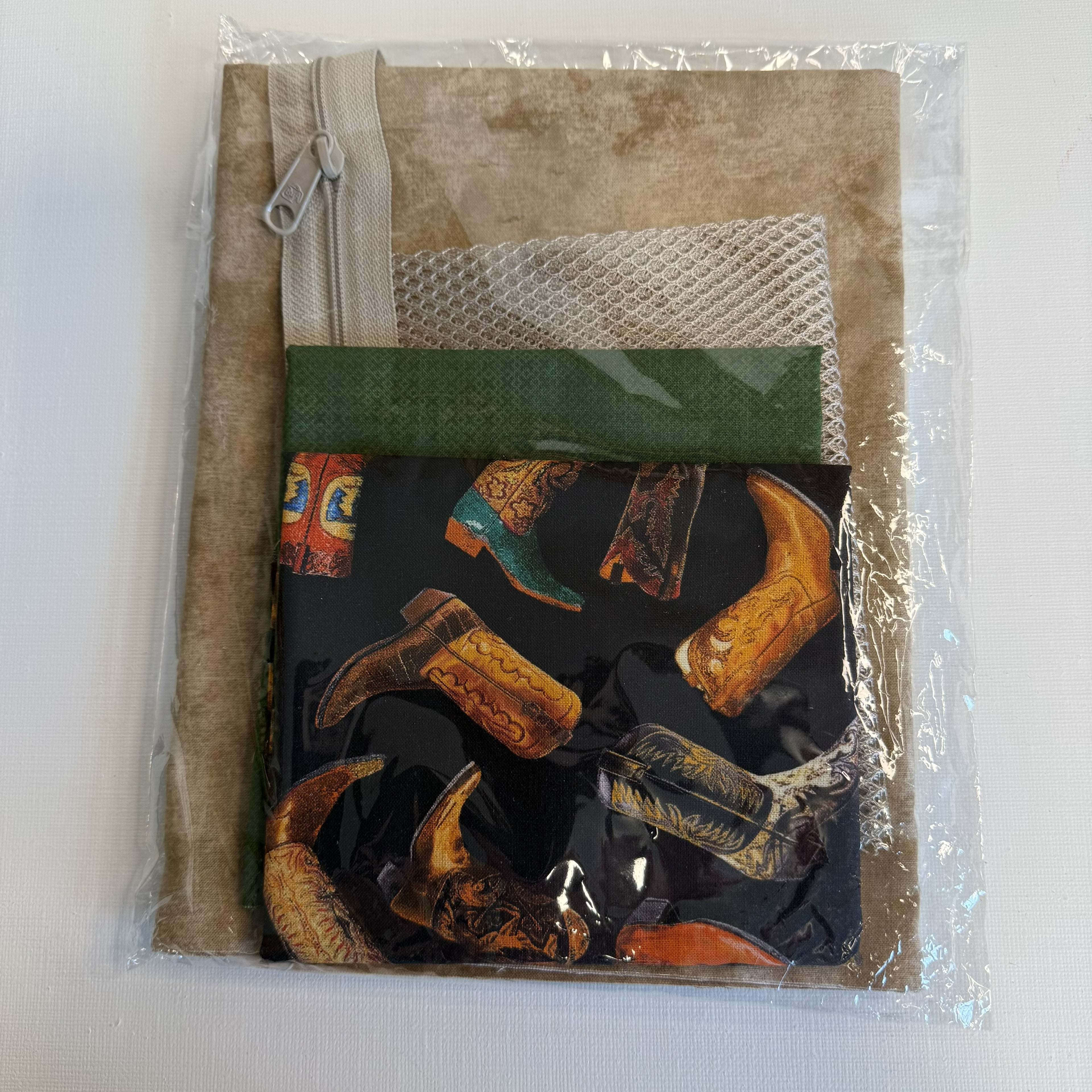 Materialpakke Toalettmappe - Cowboy Boots