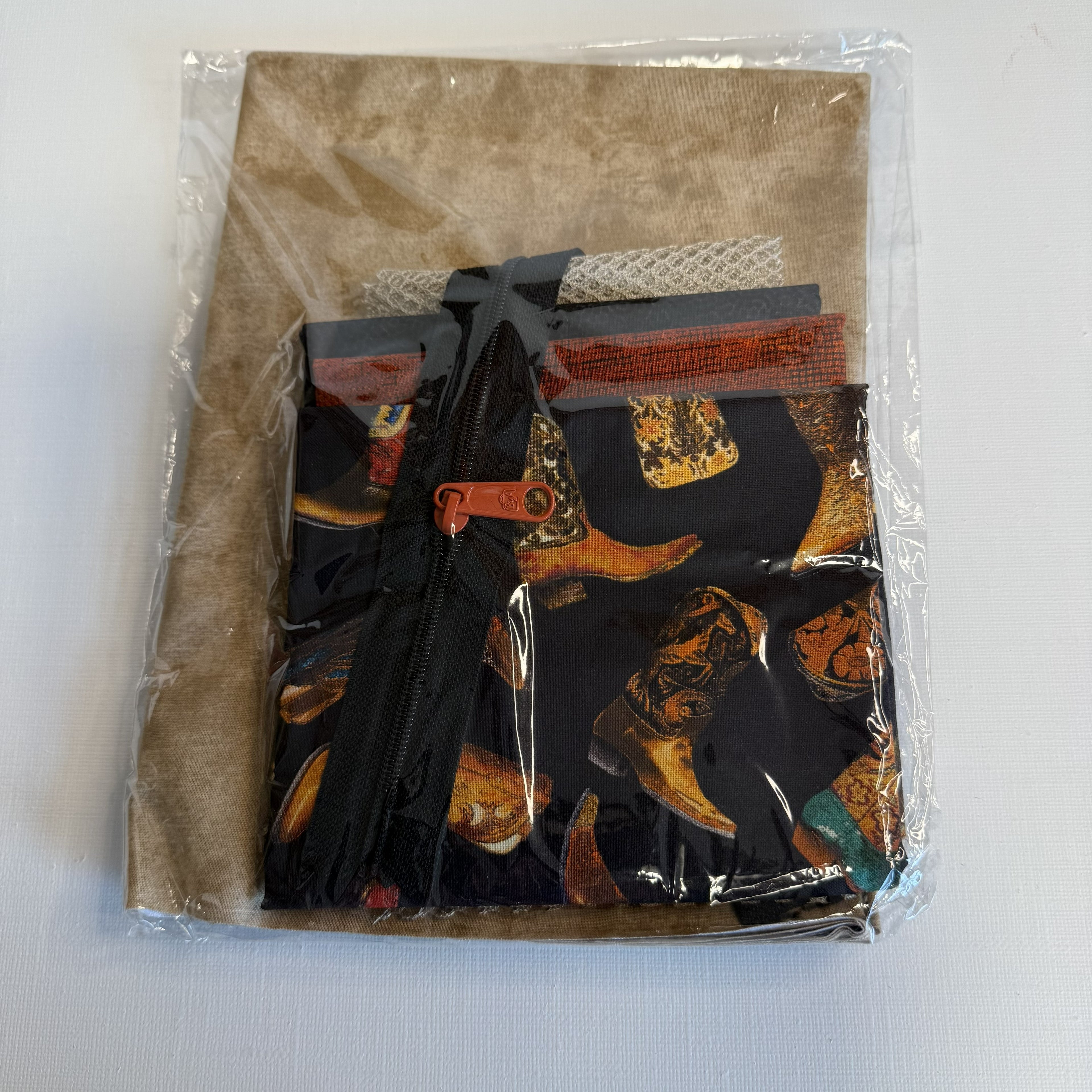 Materialpakke Toalettmappe - Cowboy Boots