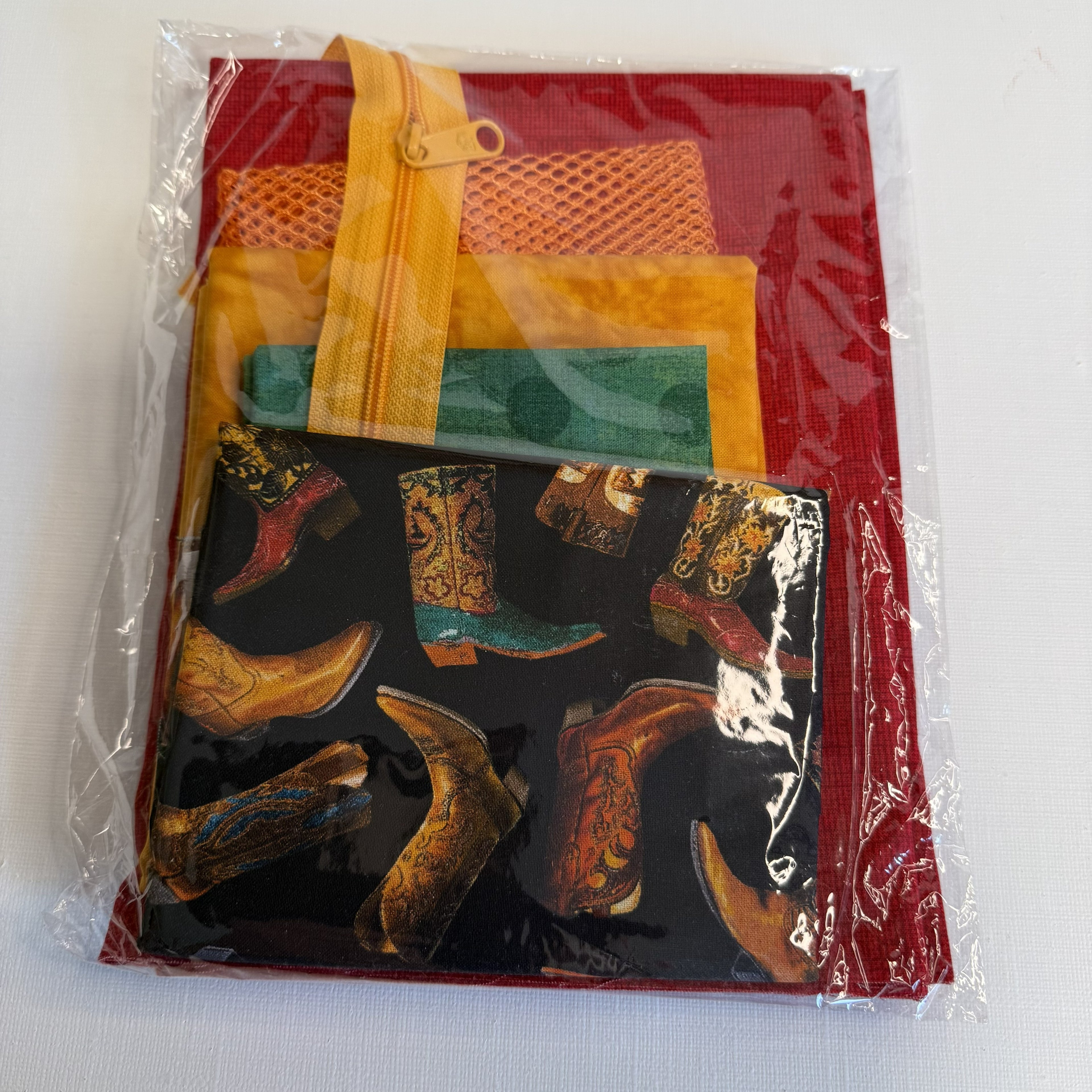 Materialpakke Toalettmappe - Cowboy Boots