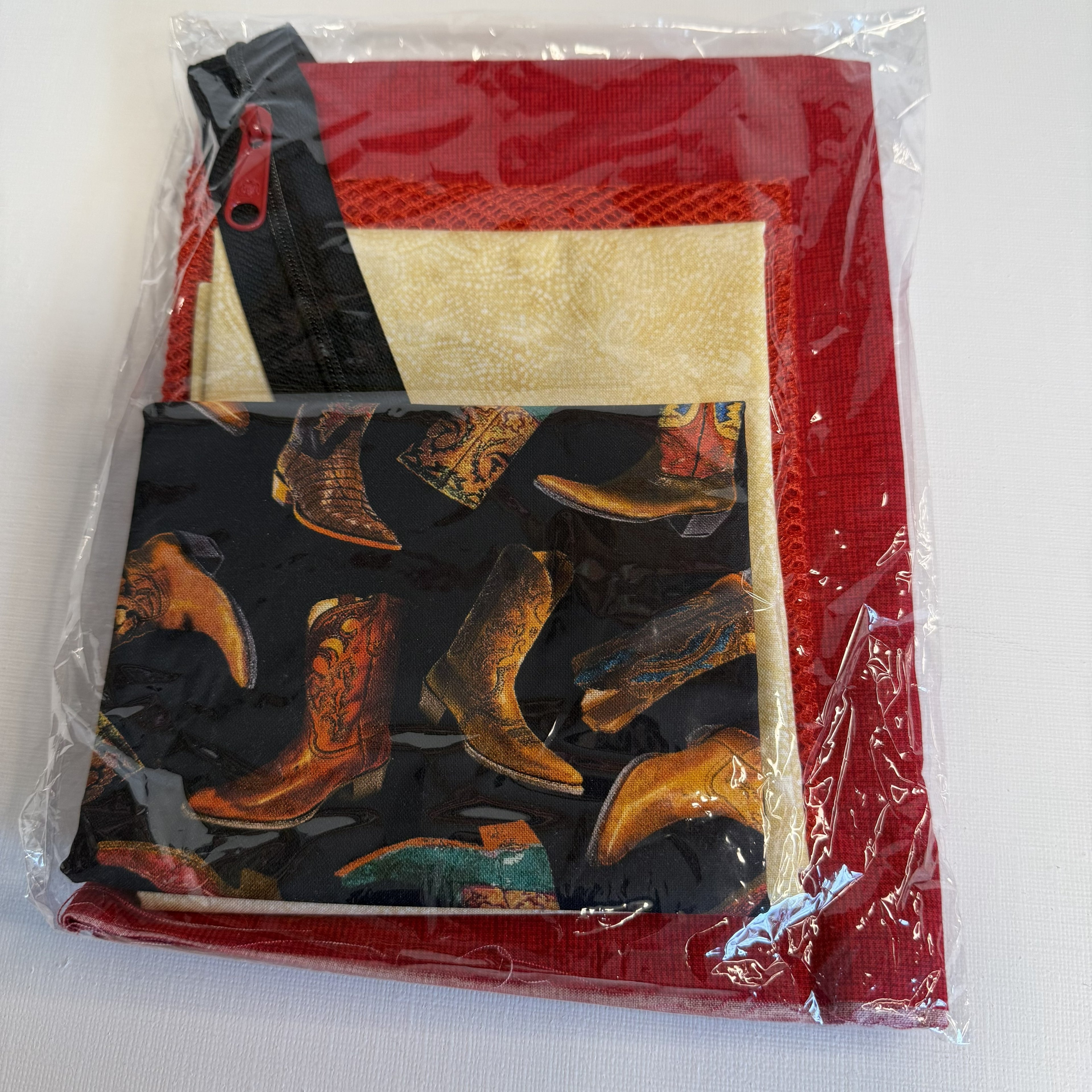 Materialpakke Toalettmappe - Cowboy Boots