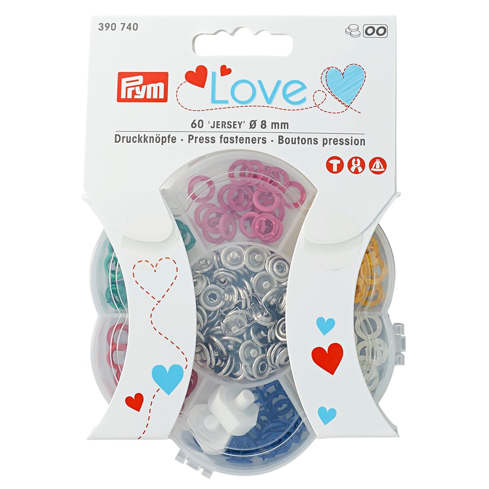 Prym love 390 740 jersey trykknapper