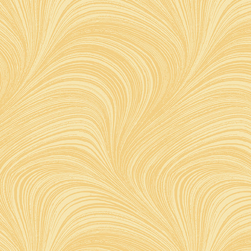 Wide Wave Texture Yellow - gul